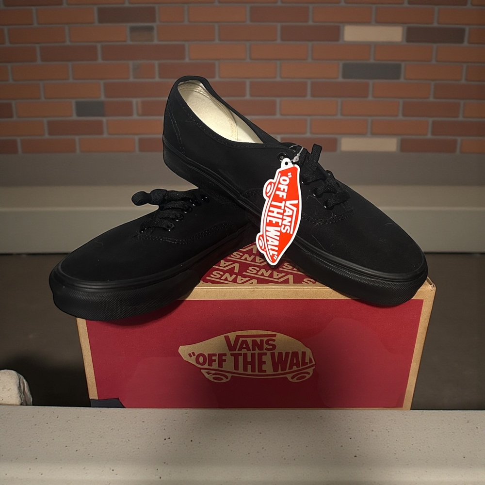 Vans Men's All-Black Low-Top Sneakers